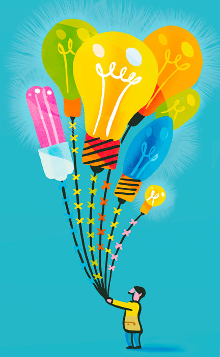 illustratie spaarlamp