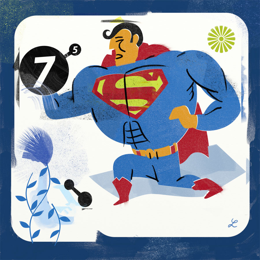 illustratie superman